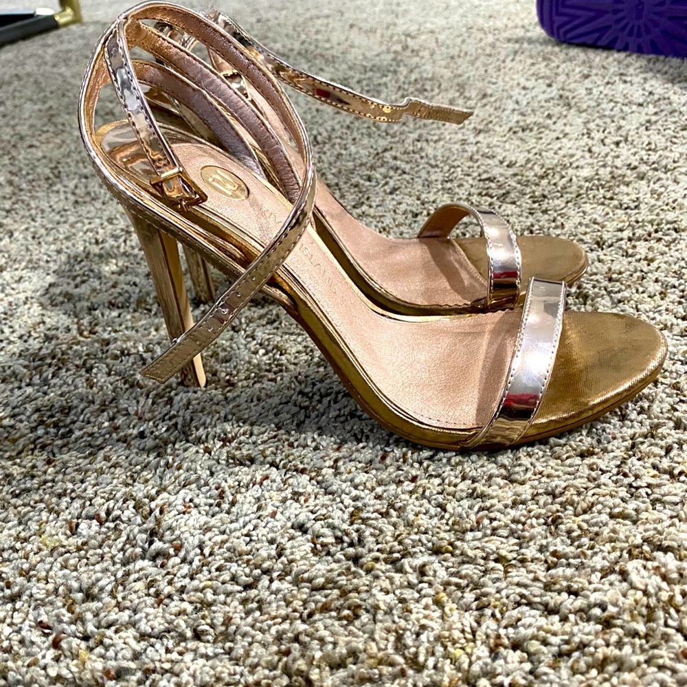 River Island Gold Sandals